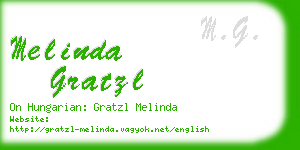 melinda gratzl business card